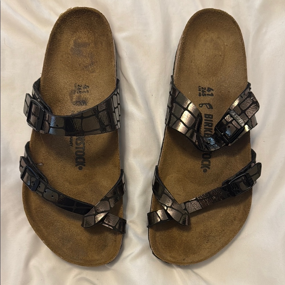 Birkenstock Mayari Microfiber - Gator Gleam Black